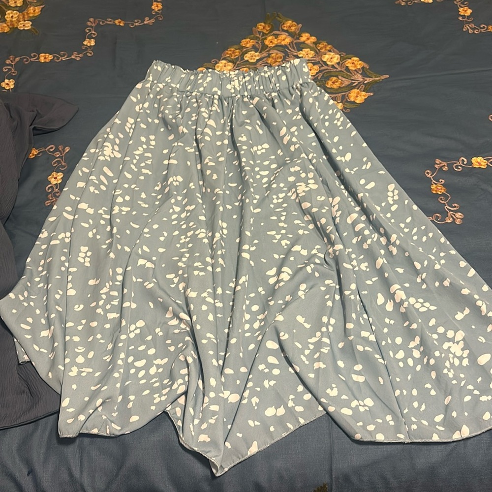 blue midi skirt!